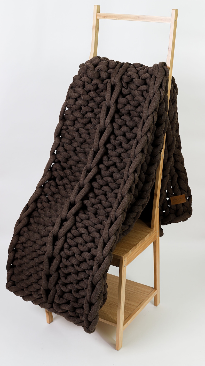 Big Knit Blankets Chunky Knit Blanket Arm Knit Blanket Etsy