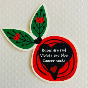 Cancer Sticker - cancer survivor - cancer gift - breast cancer - cancer art - survivor