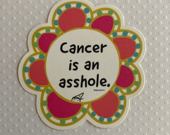 Cancer Survivor Vinyl Sticker: Cancer Awareness Art