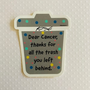 Cancer Sticker - cancer survivor - cancer gift - breast cancer - cancer art - survivor