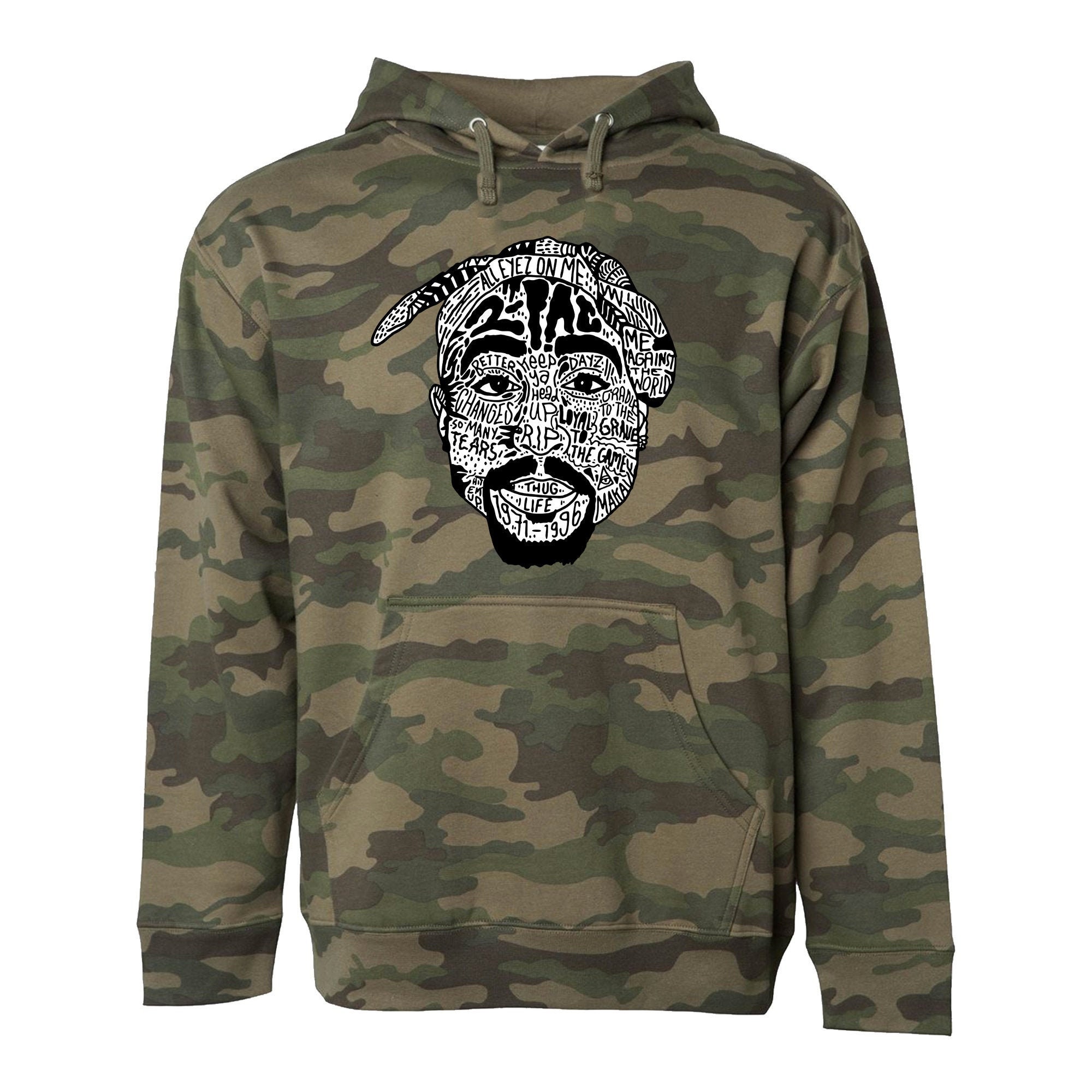 2pac Camo Hoodie 2 Pac All Eyez on Me 