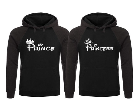 Prince and Princess Hoodies Matching Couple Hoodies His and Hers