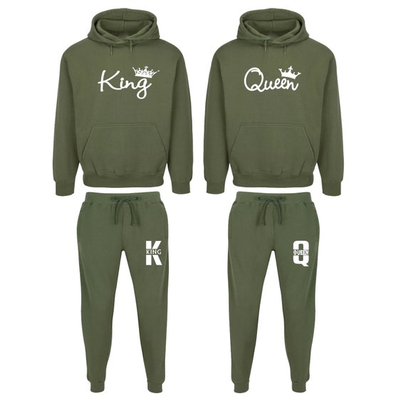 King and Queen Matching Couples Tracksuit, each Sold SEPARATELY
