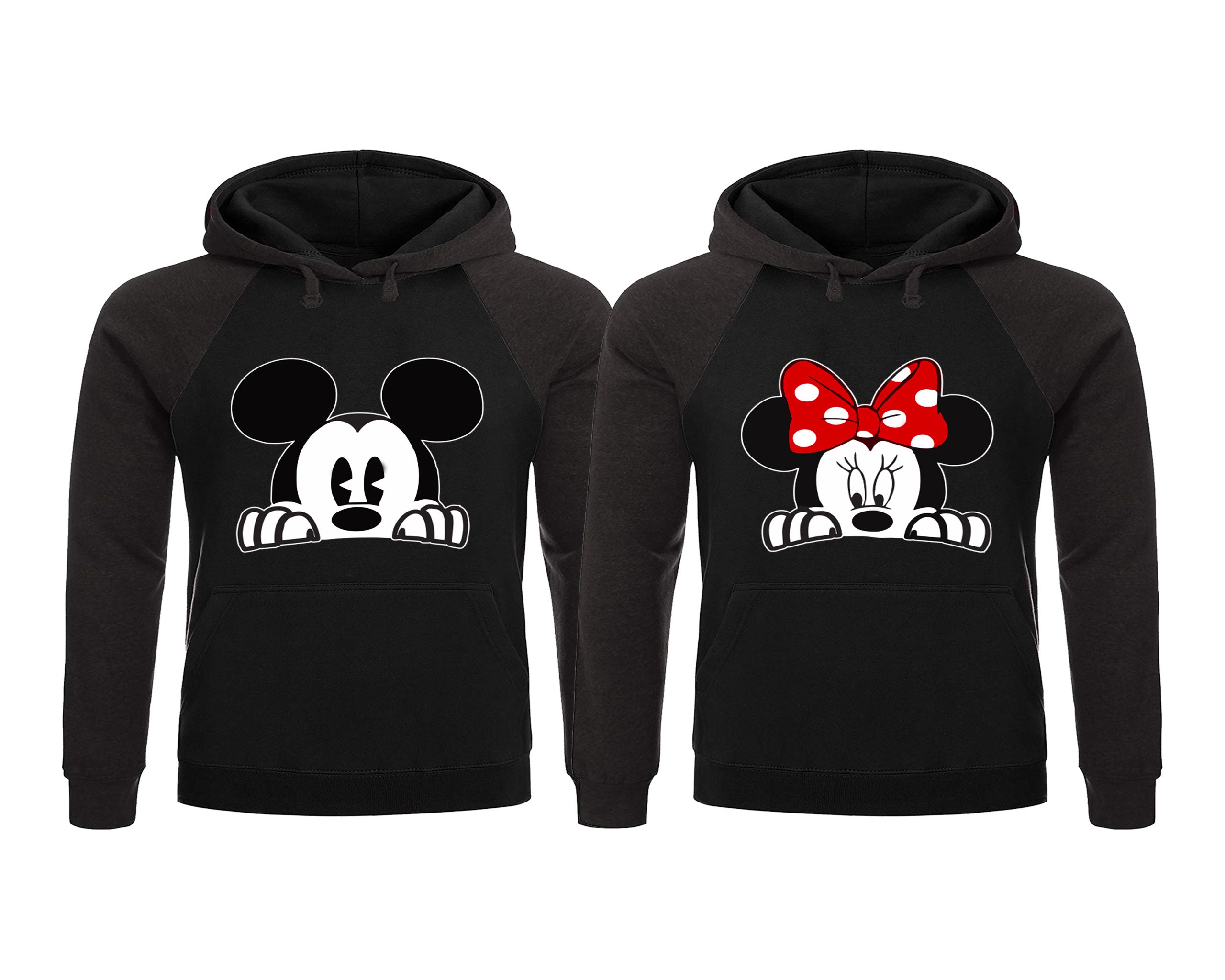 con capucha para parejas de Mickey y Minnie - Etsy España