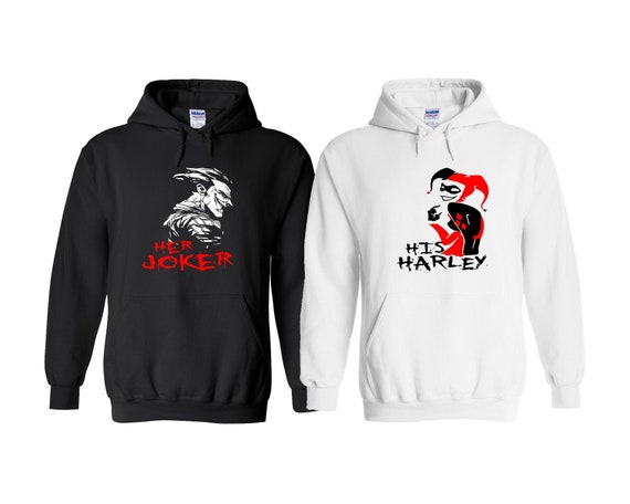 joker and harley quinn hoodies