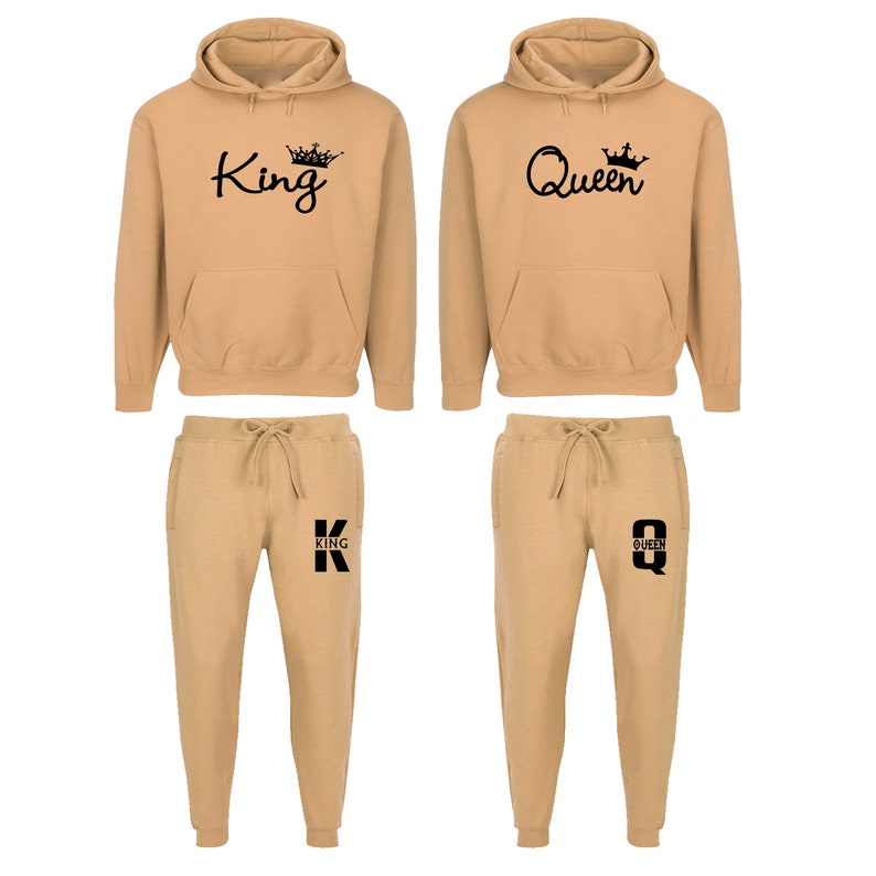 King and Queen Matching Couples Tracksuit Each Sold Etsy