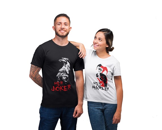 Her Joker and His Harley Disney Couple Shirts Honeymoon - Etsy