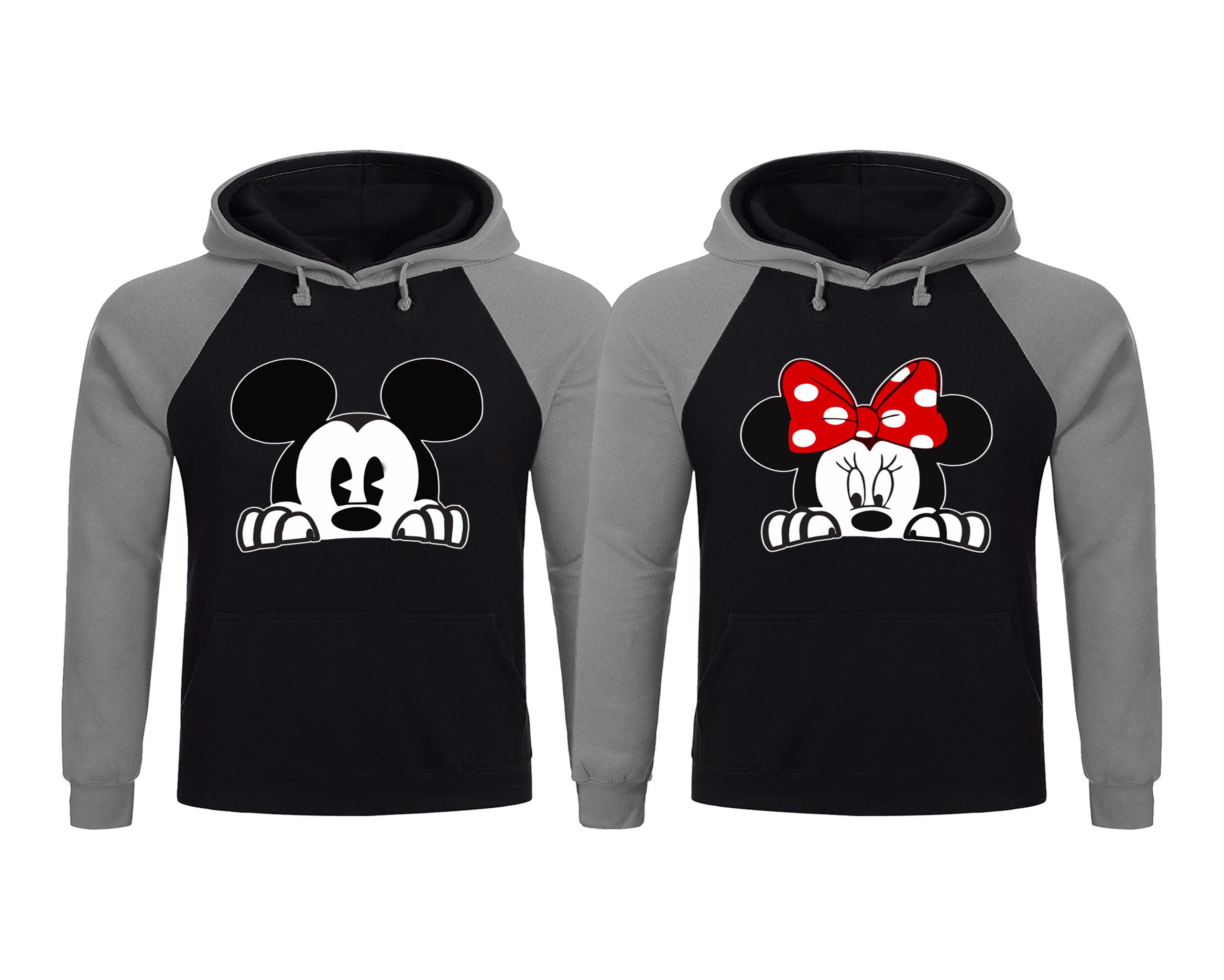 Sudaderas con capucha para parejas de Mickey y Minnie - Etsy España Sudaderas con capucha para parejas de Mickey y Minnie - Etsy España