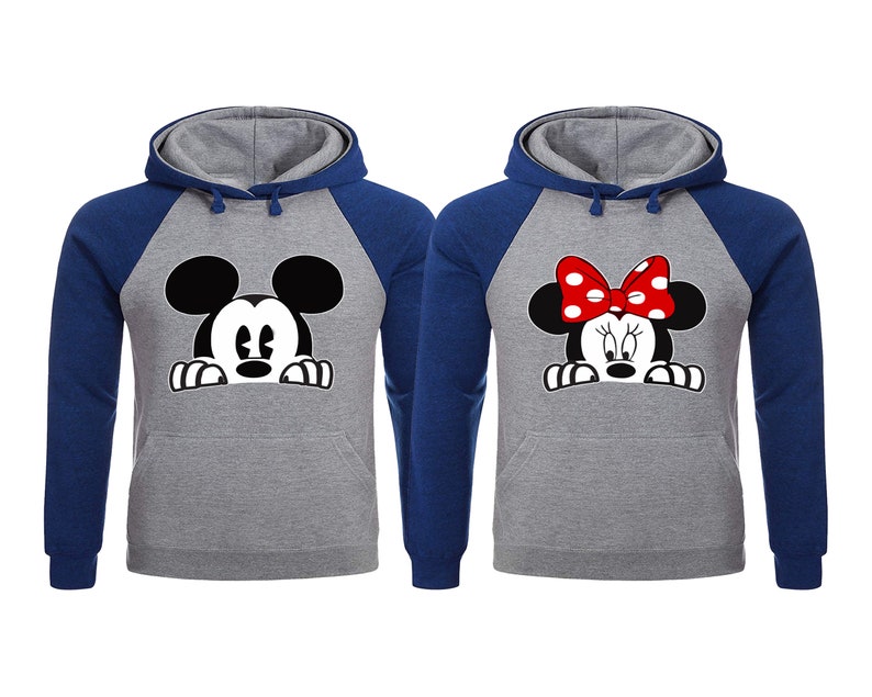 minnie and mickey mouse hoodies