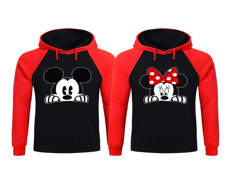 Mickey and Minnie Couple Hoodies Matching Disney Hoodies | Etsy