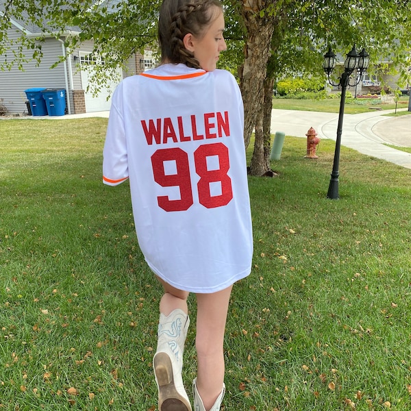 Morgan Wallen Jersey/ 98 Braves Jersey/Morgan Wallen outfit/ Morgan Wallen Baseball Jersey/ Braves Wallen Jersey