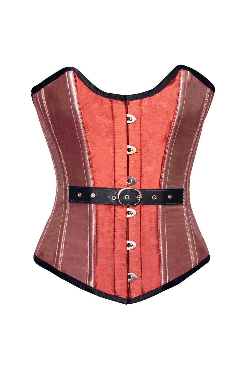 Women\u2019s Clothing Orange Pink Silk Front Belt /& Busk Opening Steampunk Bustier Waist Training Overbust Corset Top