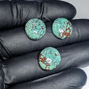 Turquoise Round Cabochon: Sage Green Jewelry Stone