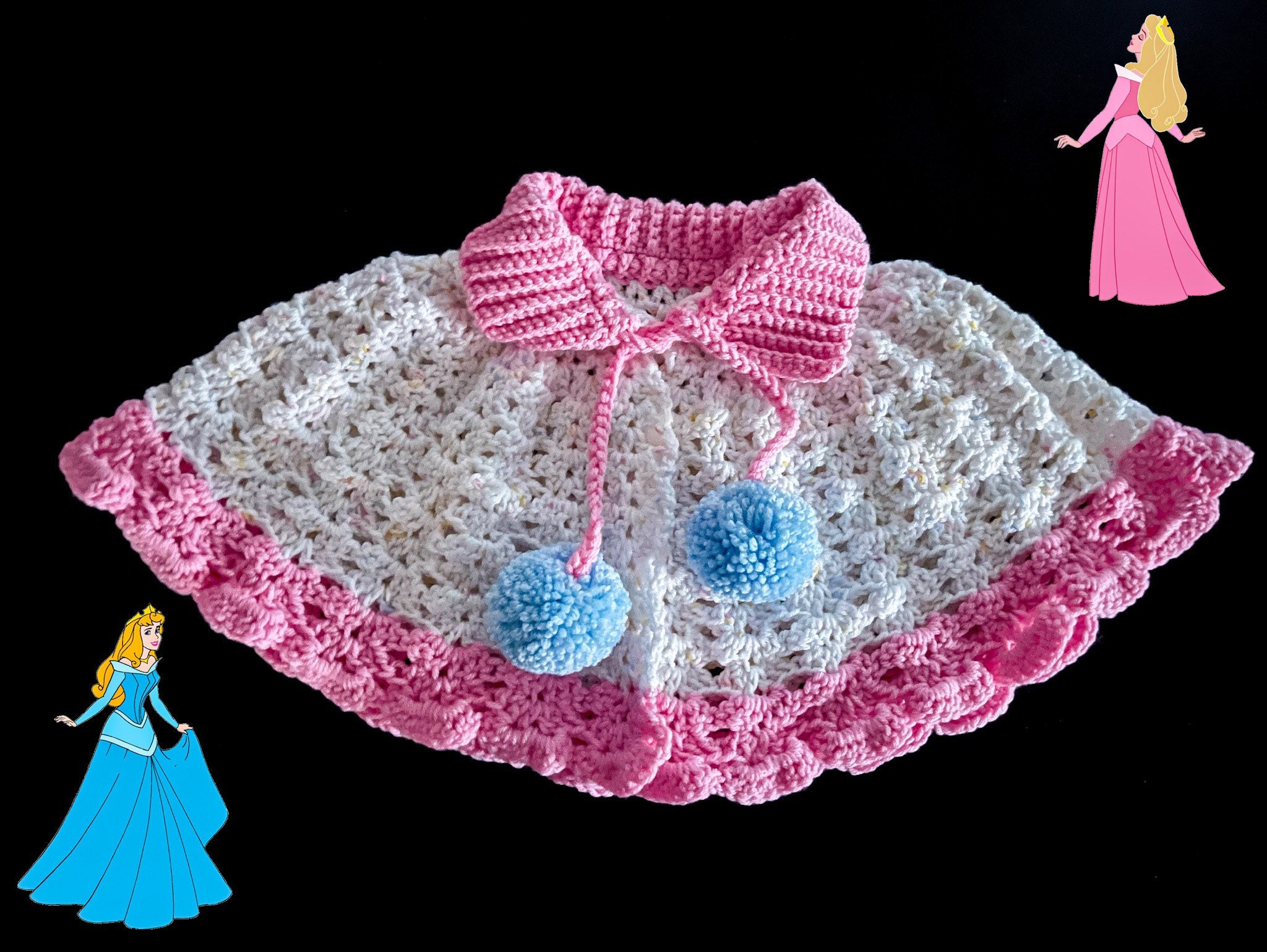 Crochet Shawl Sweater Aurora Toddler/Little Girl Crocheted Etsy