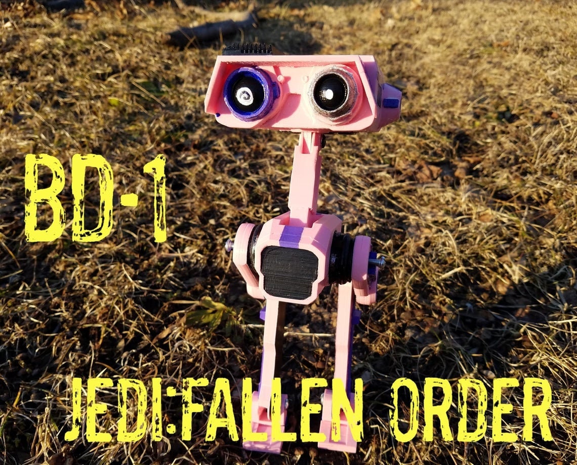 Star Wars Droid 1 Pink Fan Art Model 3d Print Etsy