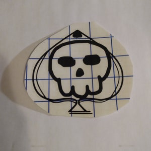 Car Decal Skull n Spade Sticker