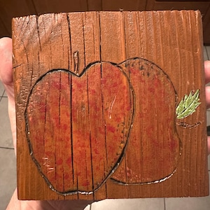 Wooden Handmade Apples Kitchen Sign