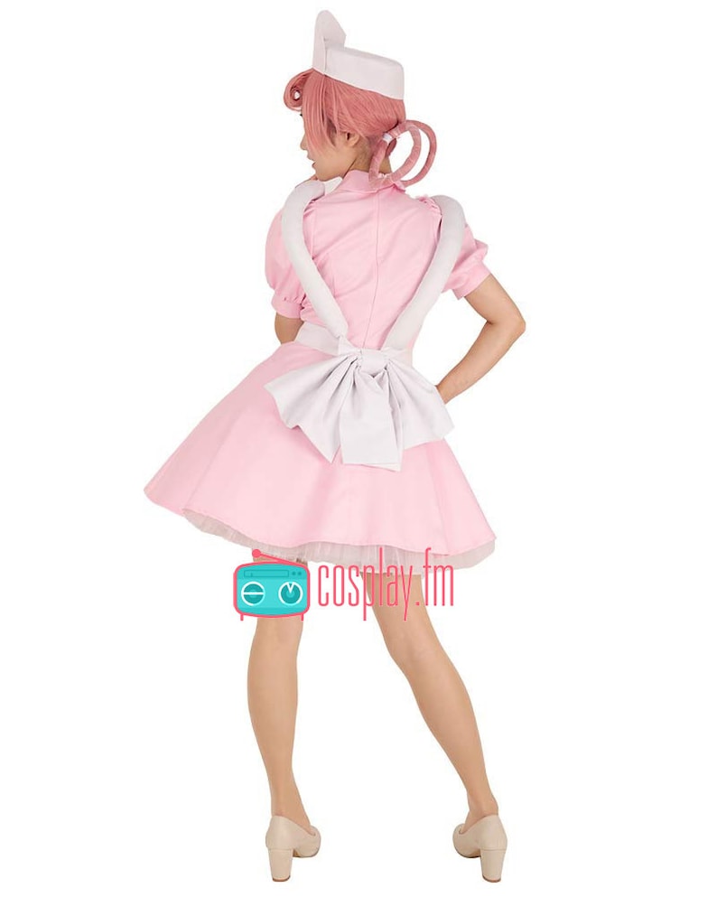 Nurse Joy Cosplay Costume Outfit Pink Dress