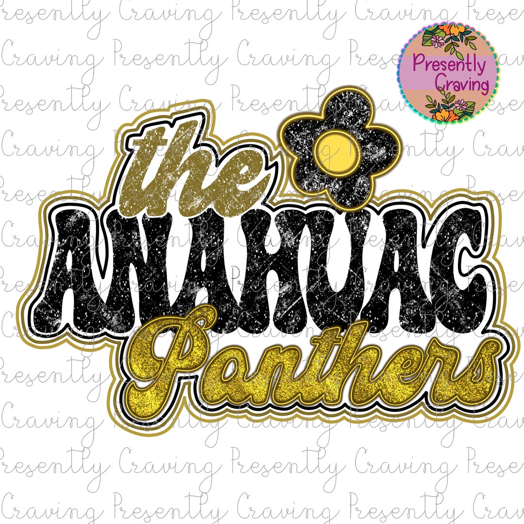 Retro the Anahuac Panthers PNG Sublimation Digital Download Etsy