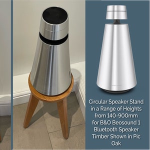 B&O Beosound 1 Speaker Stands 140-900mm (Single) - Shaped Top Plate