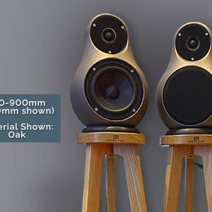 JERN Speaker Stands 140-900mm (Pair) - Shaped Top Plate