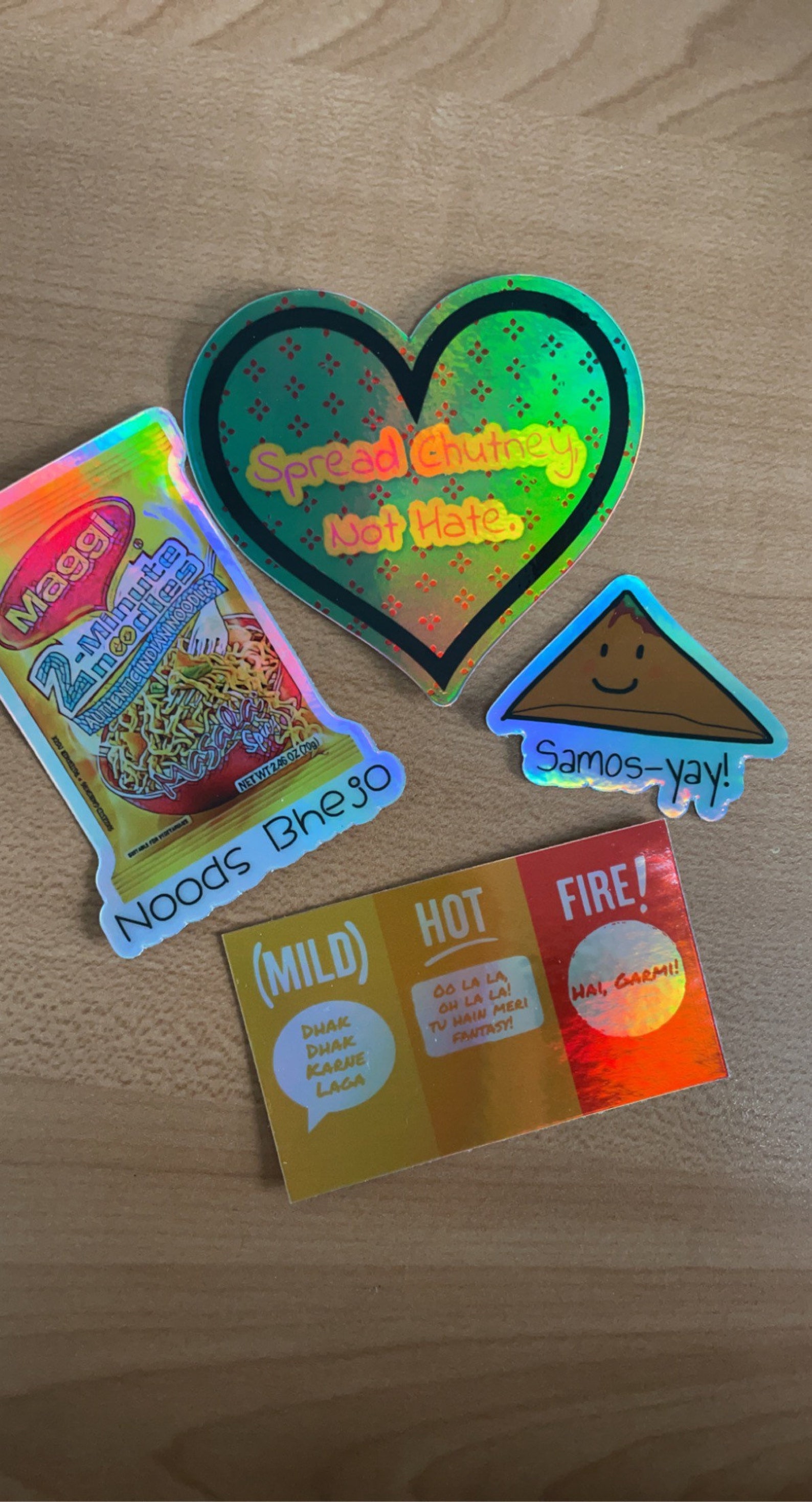 Desi Snack Sticker Pack Desi Gifts Desi Foods South Asian Etsy