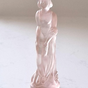 Schweig Müller Co Pink Lady Vidrio esmerilado Años 30 Mañana de septiembre