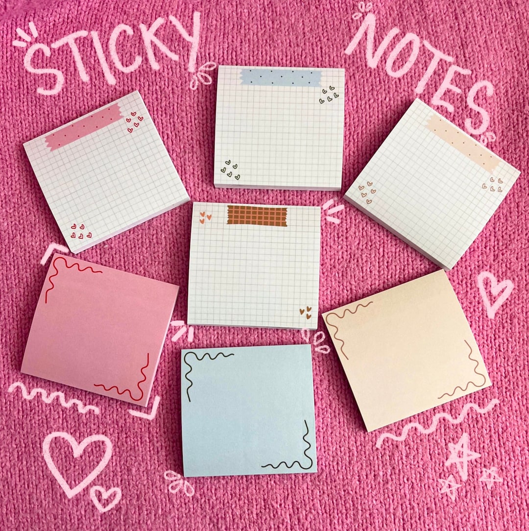 Cute sticky notes with 50 sheets small sticky notes office supplies