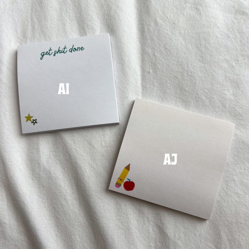 Cute Sticky Notes with 50 Sheets, Small Sticky Notes, Office Supplies, Planner Essentials, Post Its, Cute Post Its, Aesthetic WFH Esssential image 9