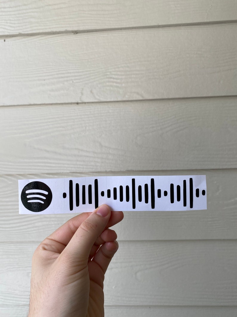 Spotify Code Vinyl Stickers Etsy