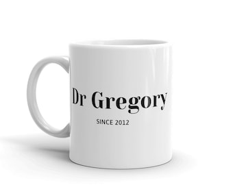 Personalised Handwriting PhinisheD Mug | Phd Graduate Gift Mug | Minimalistic Print | Doctorate Gift Mug