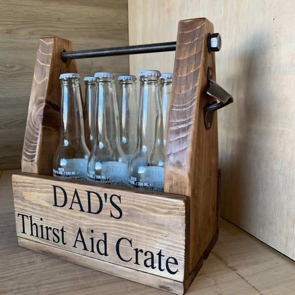 Wooden Crates | Beer Bottle Crate | Fathers Day| Fathers Day Gift|  *Bottle Crate *Beer Carrier *Wooden Crate | Personalised Gifts