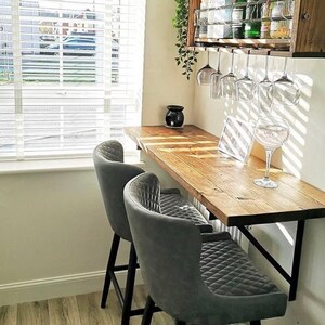 Floating breakfast bar hot sale table