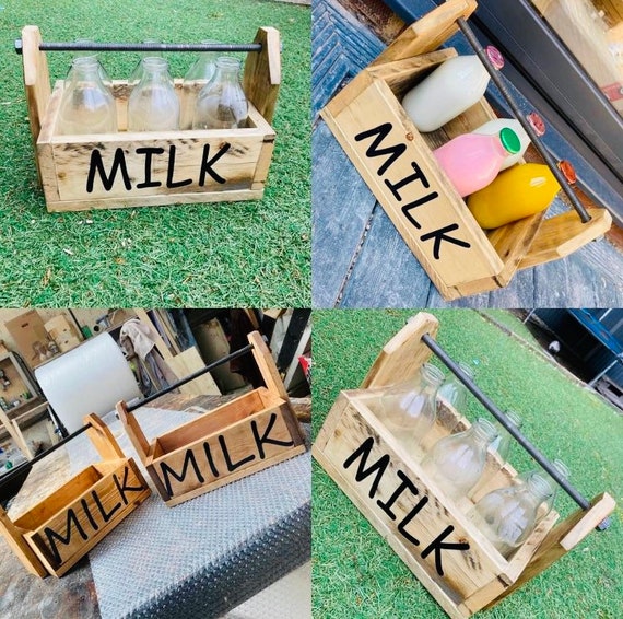Milk Crate : Wooden Milk Crate, Bottle Crate, bottle storage