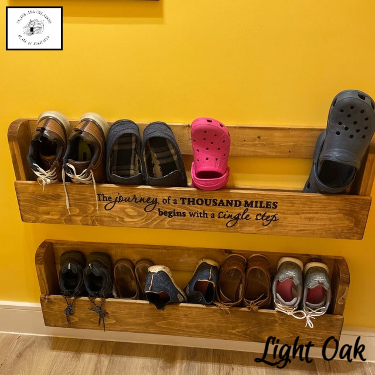 Wall Mounted Floating Shoe Rack Unique Reclaimed Wood Ideal Etsy UK