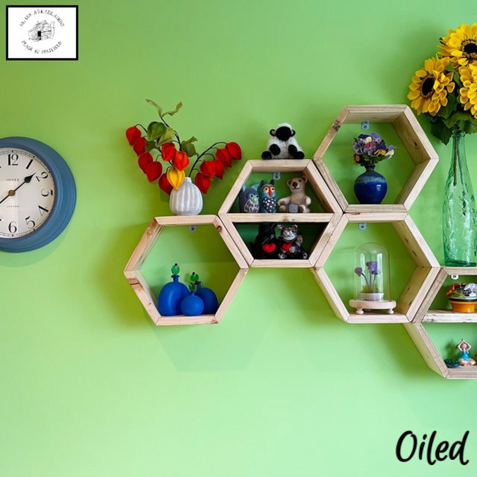 Hexagon Shelves Floating Shelf Geometric Shelves Etsy UK
