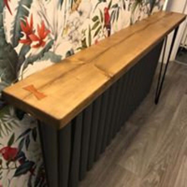 Console Table Over Radiator Table Hallway Table on Hairpin Etsy UK