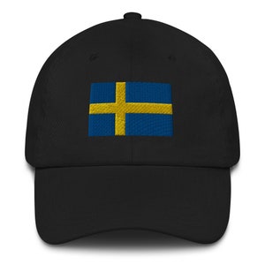 Embroidered Flag of Sweden Dad Hat Baseball Cap