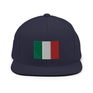 Embroidered Hat of Italy Snapback Hat Cap