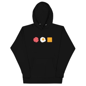 Pork Roll or Taylor Ham Slice, Egg and Cheese Hoodie Sweatshirt
