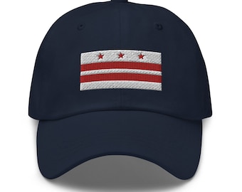 Bandera bordada de Washington DC Papá Sombrero Béisbol Gorra Unisex