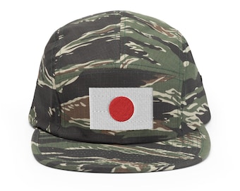 Embroidered Flag of Japan 5-Panel Hat Cap