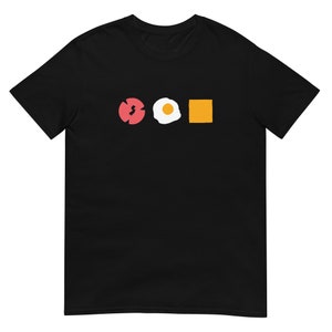 New Jersey Taylor Ham or Pork Roll Egg and Cheese Short Sleeve T-Shirt