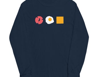 New Jersey Pork Roll or Taylor Ham, Egg and Cheese Long Sleeve Shirt