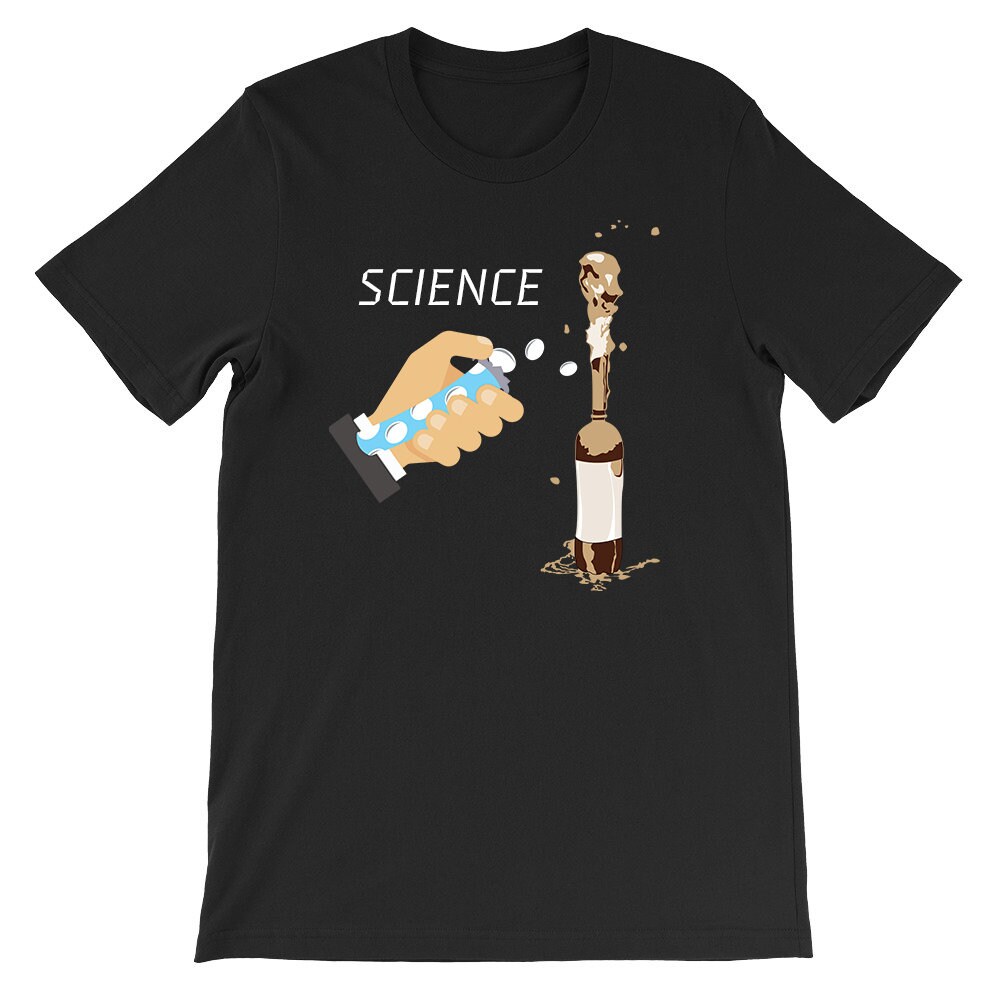 Soda Pop and Mint Geyser T-Shirt, Science Experiment