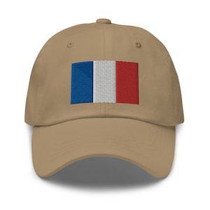 Embroidered Flag of France Dad Hat Baseball Cap
