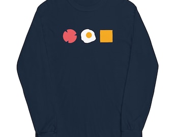 Pork Roll or Taylor Ham, Egg and Cheese Long Sleeve Shirt