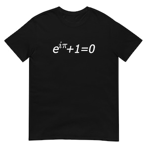 Euler's Identity T-Shirt Mathematics Math Graphic Tee Euler's Identity T-Shirt Mathematics Math Graphic Tee