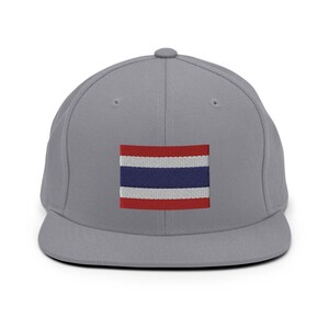 Embroidered Flag of Thailand Snapback Hat Cap