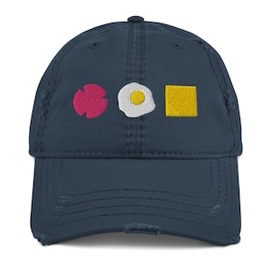 Pork Roll or Taylor Ham Egg and Cheese Distressed Dad Hat